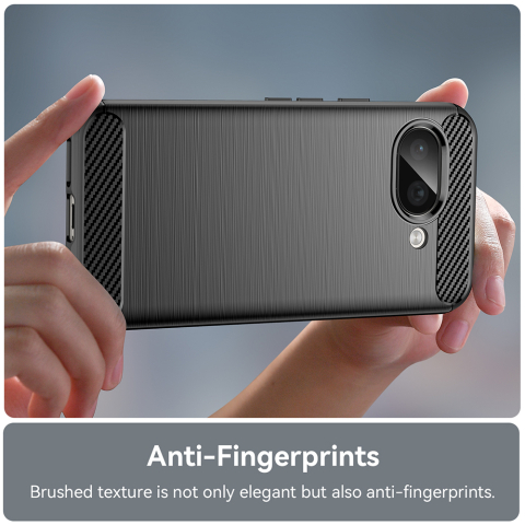 Husa pentru Google Pixel 9a - Techsuit Carbon Silicone - Black [3]