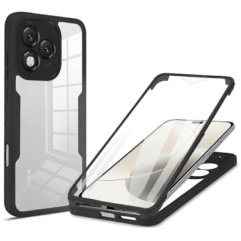 Huse & Folii Telefoane - Husa pentru Honor 400 Lite + Folie - Techsuit ColorVerse 360 Series - Black