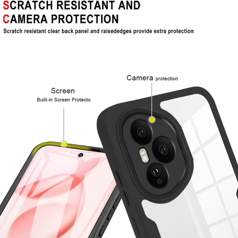 Husa pentru Honor 400 Lite + Folie - Techsuit ColorVerse 360 Series - Black [4]