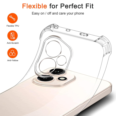 Husa pentru Honor 400 - Techsuit Shockproof Clear Silicone - Clear [2]