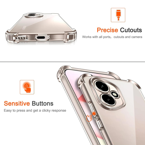 Husa pentru Honor 400 - Techsuit Shockproof Clear Silicone - Clear [5]