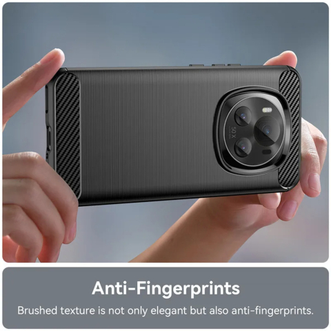Husa pentru Honor Magic7 Pro - Techsuit Carbon Silicone - Black [5]