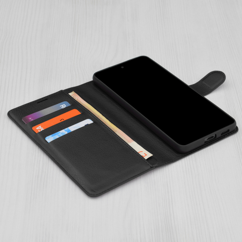 Husa pentru Honor Magic7 Pro - Techsuit Leather Folio - Black [2]