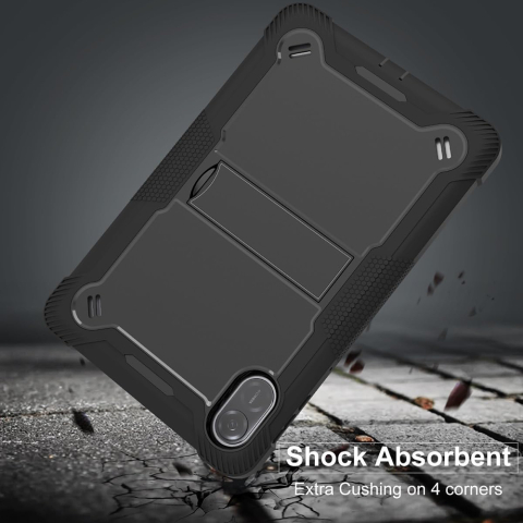 Husa pentru Honor Pad X8a + Folie - Techsuit Rugged TabShell - Black [3]