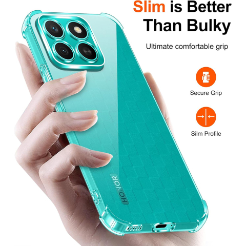 Husa pentru Honor X8c - Techsuit Shockproof Clear Silicone - Clear [4]
