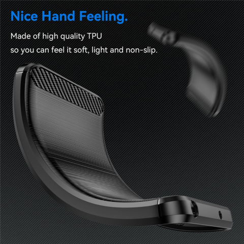Husa pentru Huawei Pura 80 Pro / 80 Ultra - Techsuit Carbon Silicone - Black [2]