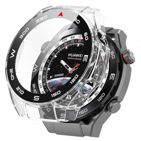 Accesorii SmartWatch - Husa pentru Huawei Watch Ultimate + Folie - Techsuit Defense360 Pro - Clear