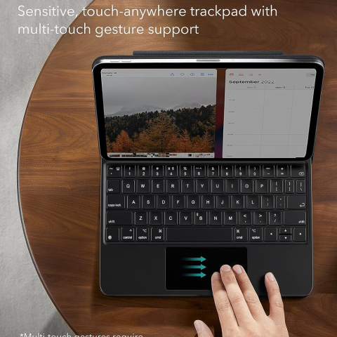 Husa pentru iPad 10 (2022) 10.9 - ESR Rebound Magnetic Keyboard - Black [5]