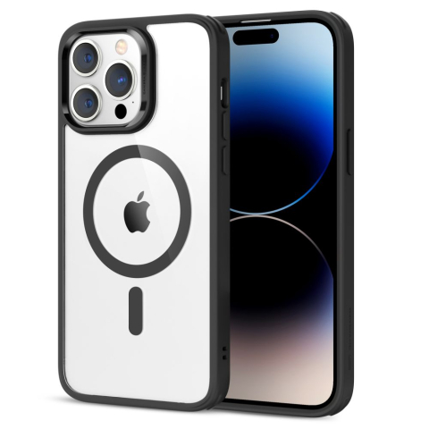 Huse & Folii Telefoane - Husa pentru iPhone 14 Pro - ESR Classic Hybrid HaloLock - Clear Black