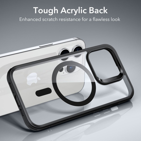 Husa pentru iPhone 14 Pro - ESR Classic Hybrid HaloLock - Clear Black [6]
