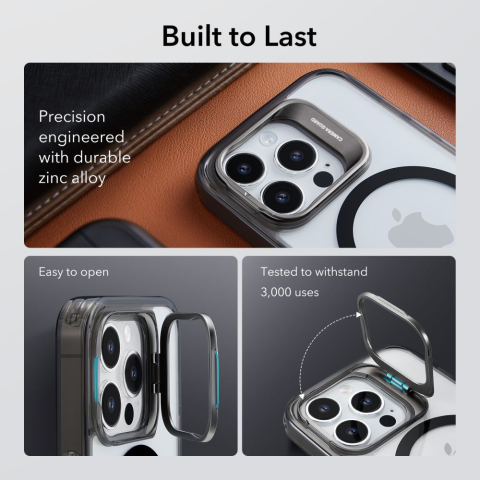 Husa pentru iPhone 14 Pro Max - ESR Classic Kickstand HaloLock - Clear Black [6]