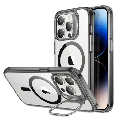 Huse & Folii Telefoane - Husa pentru iPhone 14 Pro Max - ESR Classic Kickstand HaloLock - Clear Black