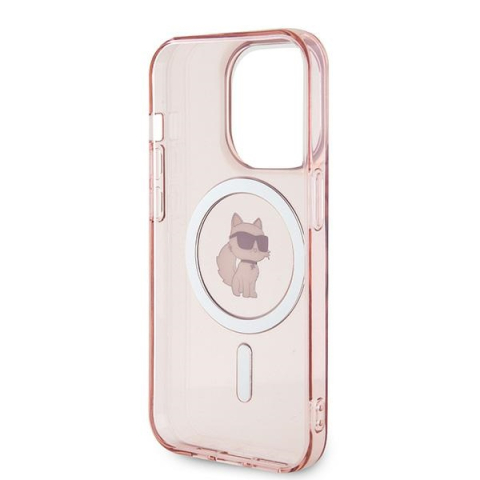 Husa pentru iPhone 14 Pro Max - Karl Lagerfeld IML MagSafe  - Pink Choupette [4]