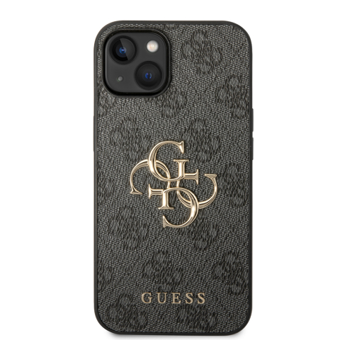 Husa pentru iPhone 15 - Guess Hardcase 4G Big Metal Logo  - Grey [1]