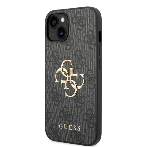 Husa pentru iPhone 15 - Guess Hardcase 4G Big Metal Logo  - Grey [3]