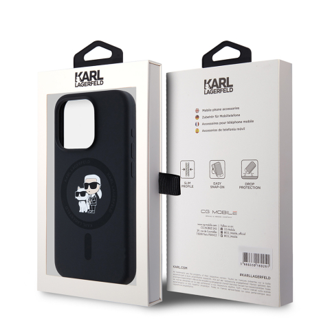 Husa pentru iPhone 15 Pro - Karl Lagerfeld Silicone MagSafe  - Karl&Choupette [6]