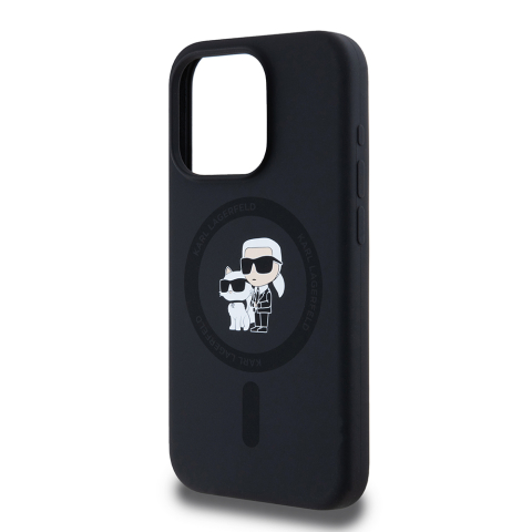 Husa pentru iPhone 15 Pro - Karl Lagerfeld Silicone MagSafe  - Karl&Choupette [4]