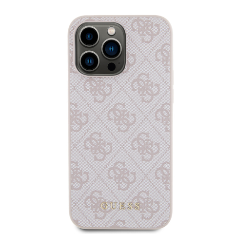 Husa pentru iPhone 15 Pro Max - Guess Hardcase 4G Metal Gold Logo  - Pink [1]