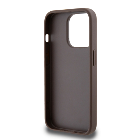 Husa pentru iPhone 15 Pro Max - Guess Hardcase 4G Stripe Collection  - Brown [5]
