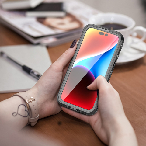 Husa pentru iPhone 15 Pro Max - ShellBox Waterproof IP68 MagSafe Case - Black [4]