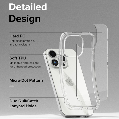 Husa pentru iPhone 15 Pro - Ringke Fusion - Clear [5]