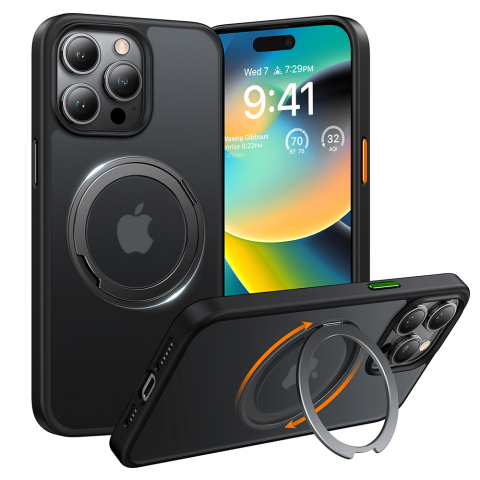 Huse telefoane - Husa pentru iPhone 15 Pro - Torras Ostand Pro Series - Black