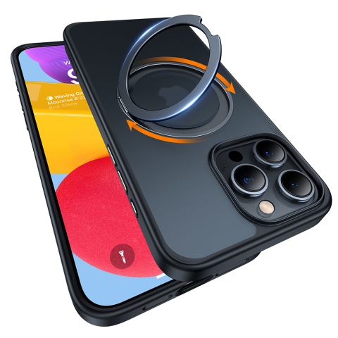 Husa pentru iPhone 15 Pro - Torras Ostand Pro Series - Black [6]