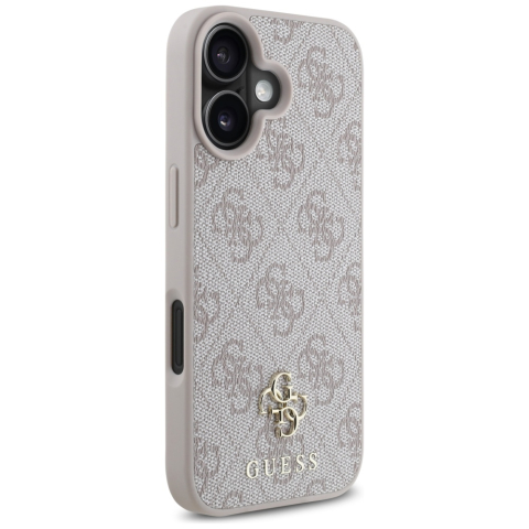 Husa pentru iPhone 16 - Guess 4G Small and Classic Logo MagSafe  - Pink [3]