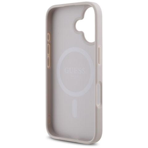 Husa pentru iPhone 16 - Guess 4G Small and Classic Logo MagSafe  - Pink [2]