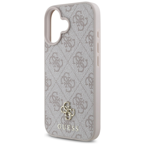 Husa pentru iPhone 16 - Guess 4G Small and Classic Logo MagSafe  - Pink [4]