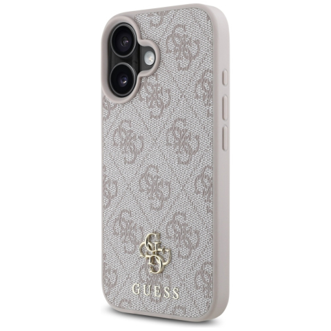 Husa pentru iPhone 16 - Guess 4G Small and Classic Logo MagSafe  - Pink [5]