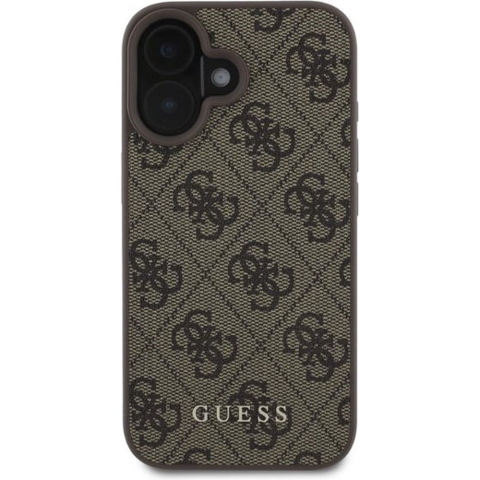 Husa pentru iPhone 16 - Guess Hardcase 4G Classic  - Brown [1]