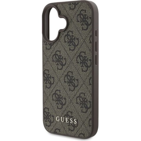 Husa pentru iPhone 16 - Guess Hardcase 4G Classic  - Brown [3]