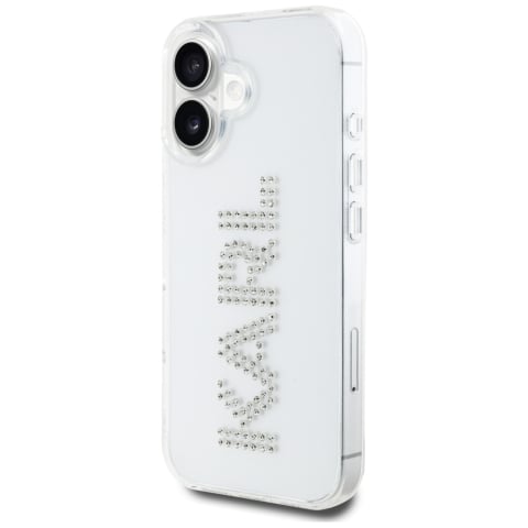 Husa pentru iPhone 16 - Karl Lagerfeld IML Rhinestones (KLHCP16SHKLSTDCT) - Transparent Logo [1]