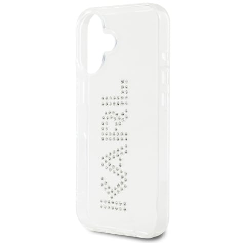 Husa pentru iPhone 16 - Karl Lagerfeld IML Rhinestones (KLHCP16SHKLSTDCT) - Transparent Logo [2]