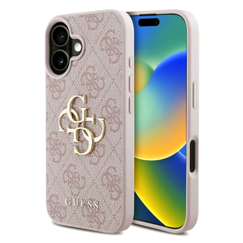 Huse & Folii Telefoane - Husa pentru iPhone 16 Plus - Guess Hardcase 4G Big Logo  - Pink