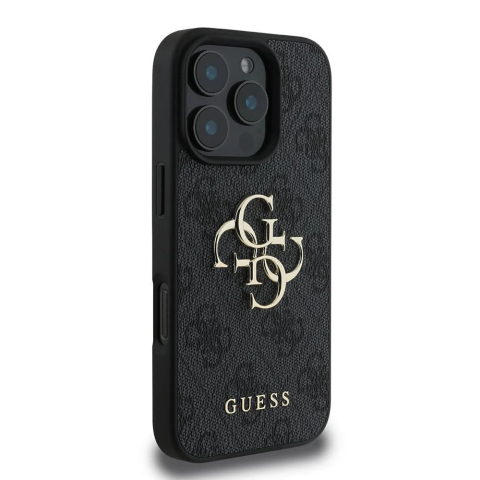 Husa pentru iPhone 16 Pro - Guess Hardcase 4G Big Logo  - Black [3]
