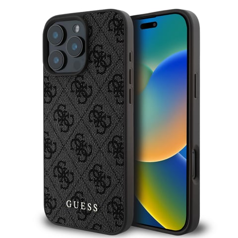 Huse & Folii Telefoane - Husa pentru iPhone 16 Pro - Guess Hardcase 4G Classic  - Black