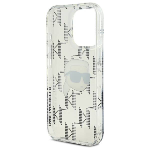Husa pentru iPhone 16 Pro - Karl Lagerfeld IML Luxury Electroplated  - Transparent Karl Head [1]