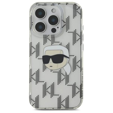 Husa pentru iPhone 16 Pro - Karl Lagerfeld IML Luxury Electroplated  - Transparent Karl Head [4]