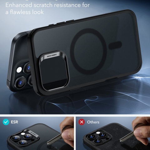 Husa pentru iPhone 16 Pro Max - ESR Classic Hybrid HaloLock - Frosted Black [4]