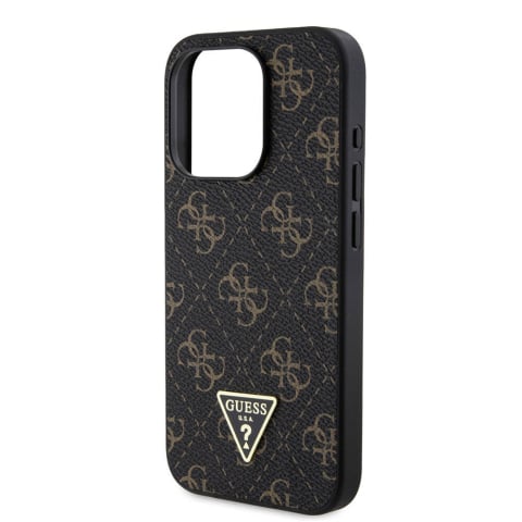 Husa pentru iPhone 16 Pro Max - Guess Hardcase 4G Triangle Metal Logo  - White [4]