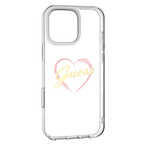Husa pentru iPhone 16 Pro Max - Guess Hardcase IML Heart  - Clear [2]