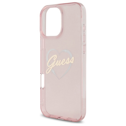Husa pentru iPhone 16 Pro Max - Guess Hardcase IML Heart  - Pink [5]