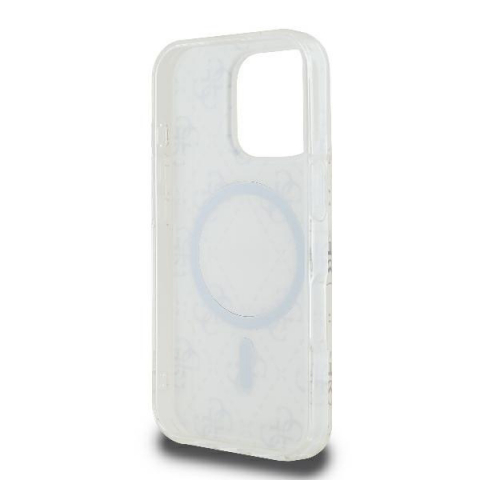 Husa pentru iPhone 16 Pro Max - Guess IML 4G Background MagSafe - White [4]