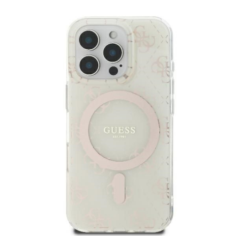 Husa pentru iPhone 16 Pro Max - Guess IML 4G Background MagSafe - White [1]