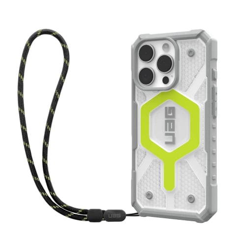 Husa pentru iPhone 16 Pro Max - UAG Pathfinder Clear MagSafe - Active Neon Lanyard [1]