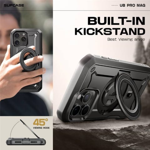 Husa pentru iPhone 16 Pro - Supcase Unicorn Beetle Pro MagSafe - Black [4]