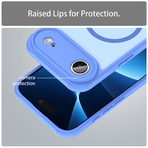 Husa pentru iPhone 17 Air - Techsuit HaloFrost II MagSafe - Sky Blue [4]