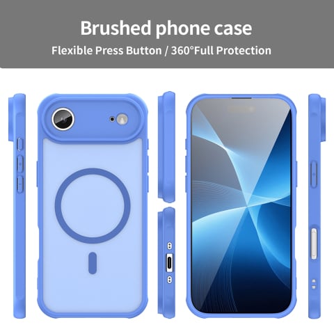 Husa pentru iPhone 17 Air - Techsuit HaloFrost II MagSafe - Sky Blue [5]